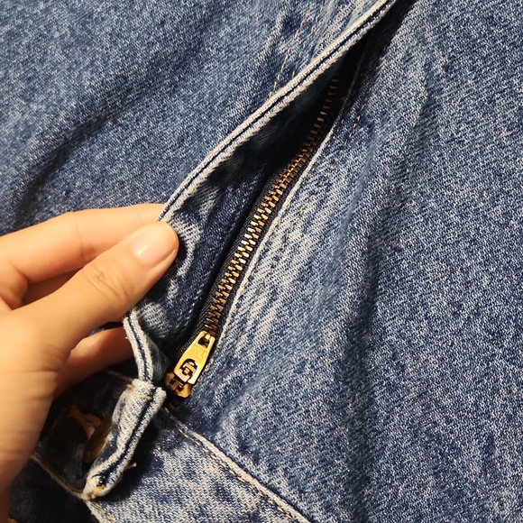 RARE!! Vintage Lee Riders High Rise Relaxed Baggy Taper Leg Blue Denim Mom Jeans - Picture 10 of 12